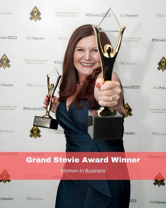 Annie Gibbins Grand Stevie Award Winner for Women in Business